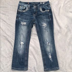 Cropped miss me jeans